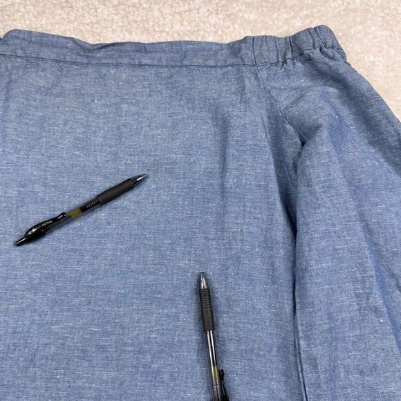 Free People Chambrey Linen Blend Off Shoulder Tunic Top - Picture 5 of 9